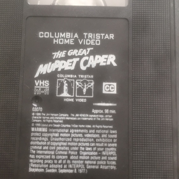 VTG. VHS#03070 Video Tape THE GREAT MUPPET CAPER. JIM HENSON - Picture 8 of 8